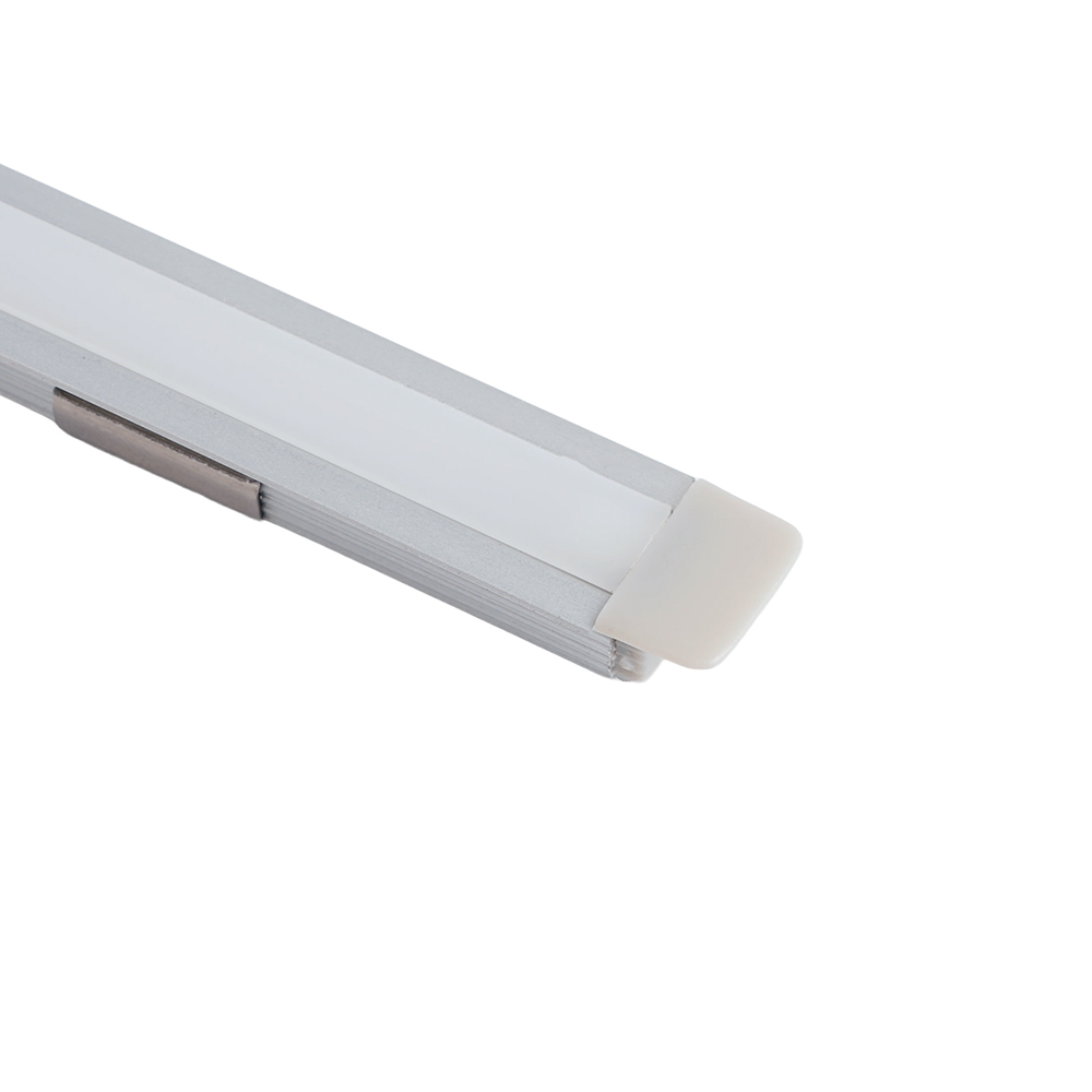 Купить Профиль алюминиевый встраиваемый 9х12мм, серебро, 2м  CAB242 (в комплекте с матовым экраном, 2 заглушками, 4 крепежами) FERON по цене производителя в официальном интернет-магазине shop.feron.ru