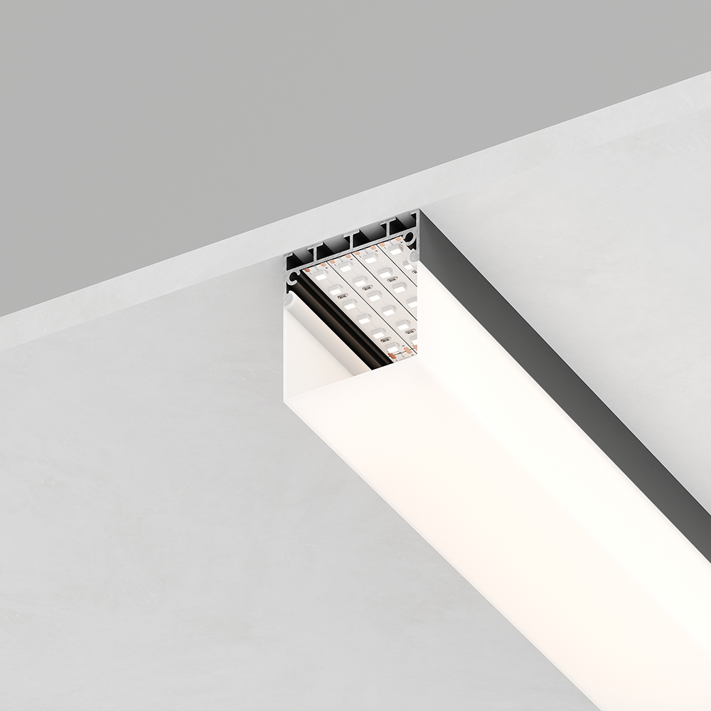 Купить Профиль  накладной 42х45мм, алюминиевый, черный, 2м, CAB268 по цене производителя в официальном интернет-магазине shop.feron.ru