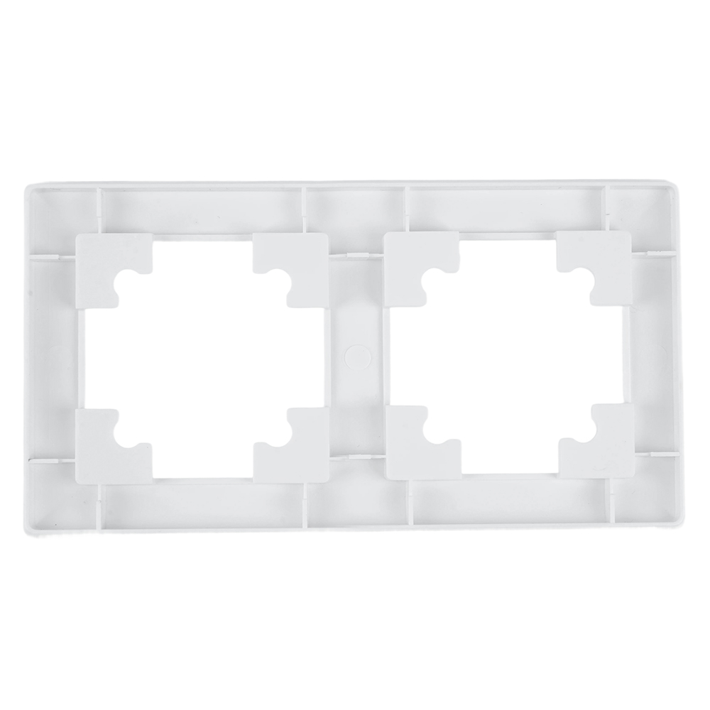 Рамка STEKKER, PFR00-7002-01 2-местная, пластик, серия Катрин, белый от компании Stekker