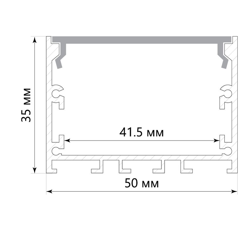 Купить Профиль алюминиевый накладной "Линии света", белый, CAB257 по цене производителя в официальном интернет-магазине shop.feron.ru