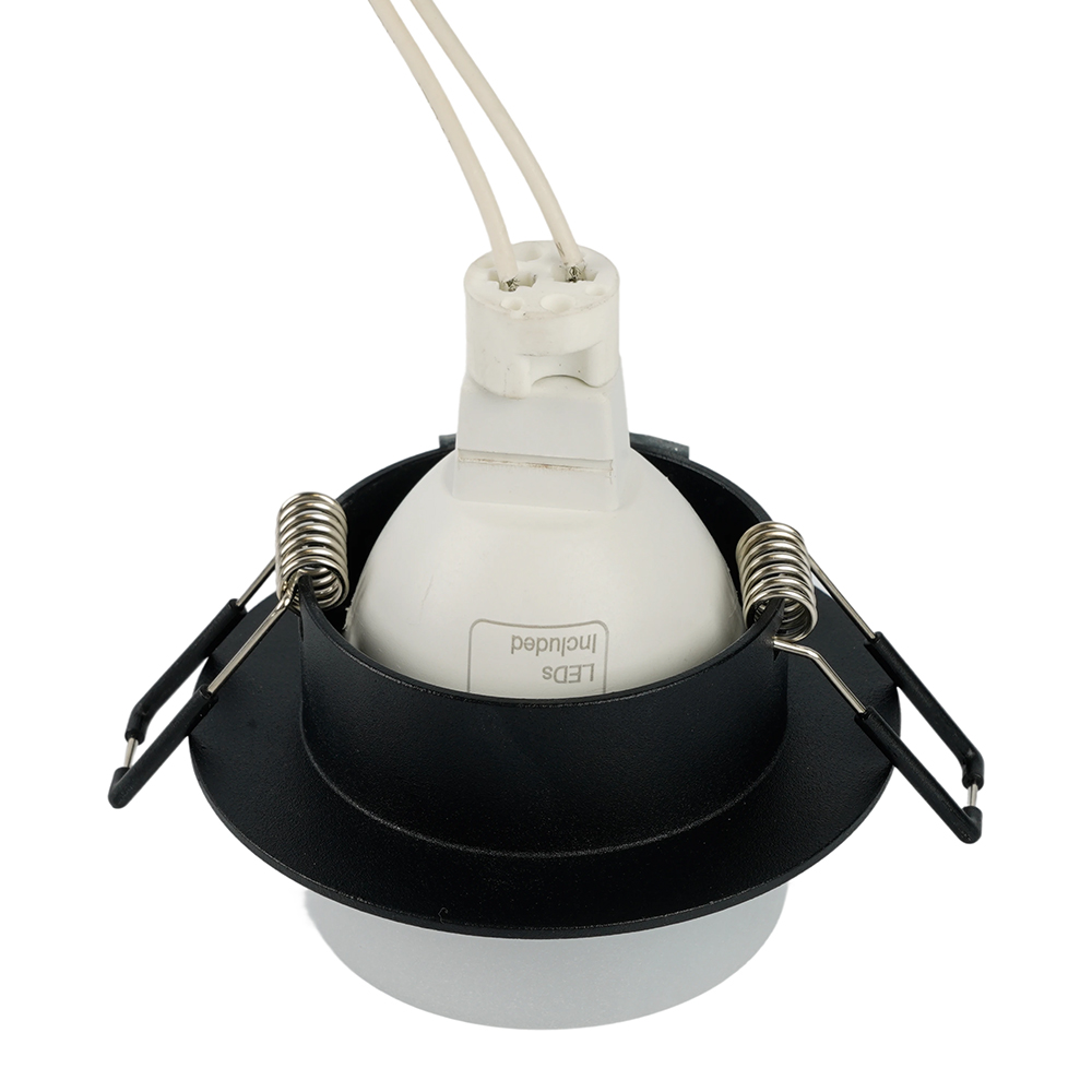 Светильник встраиваемый Feron DL3115 потолочный MR16 G5.3 черный от компании Ферон за 