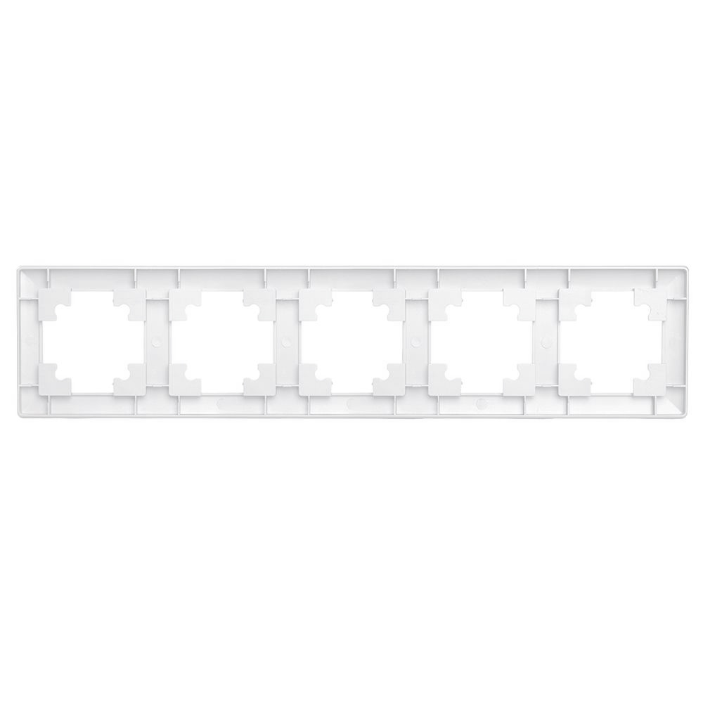 Рамка STEKKER, PFR00-7004-01 4-местная, пластик, серия Катрин, белый от компании Stekker