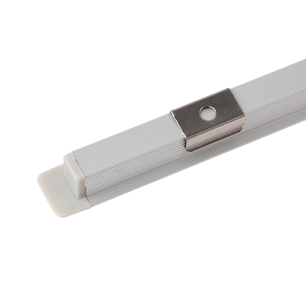 Купить Профиль алюминиевый встраиваемый 9х12мм, серебро, 2м  CAB242 (в комплекте с матовым экраном, 2 заглушками, 4 крепежами) FERON по цене производителя в официальном интернет-магазине shop.feron.ru