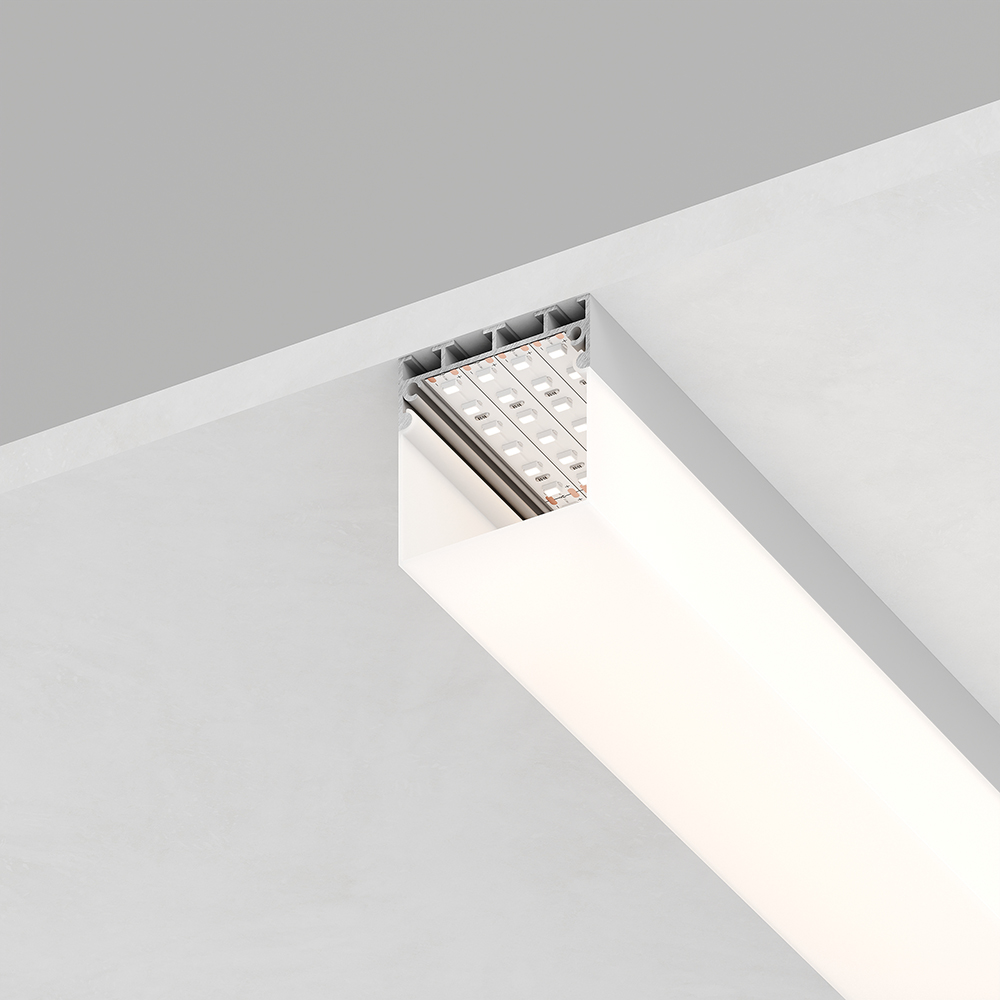 Купить Профиль  накладной 42х45мм, алюминиевый, серебро, 2м, CAB268 по цене производителя в официальном интернет-магазине shop.feron.ru