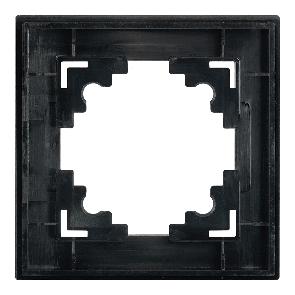 Рамка 1-местная, стекло, STEKKER GFR00-7001-05, серия Катрин, черный от компании Stekker