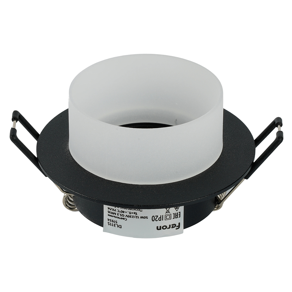 Светильник встраиваемый Feron DL3115 потолочный MR16 G5.3 черный от компании Ферон за 