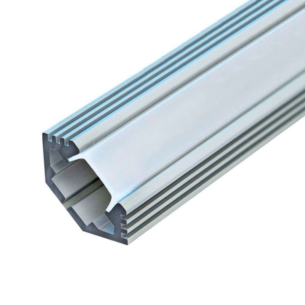 Купить Профиль алюминиевый угловой с фаской, серебро, CAB272 по цене производителя в официальном интернет-магазине shop.feron.ru