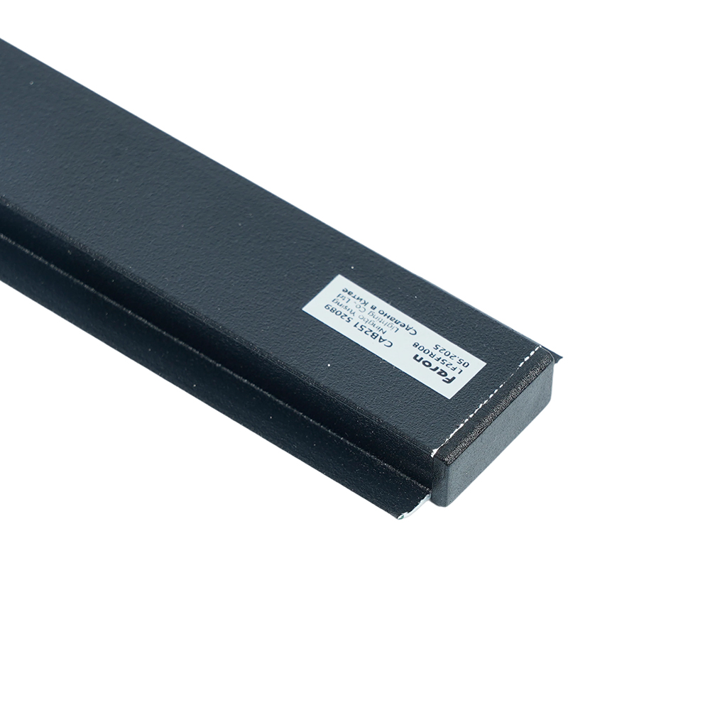 Купить Профиль алюминиевый "встраиваемый" без крепежей, черный, CAB251( в комплекте с матовым экраном, 2 заглушками) FERON по цене производителя в официальном интернет-магазине shop.feron.ru