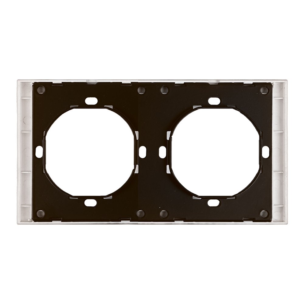 Рамка 2-местная, STEKKER, серия Мия, PFR00-3002-08, пудровый жемчуг от компании Stekker