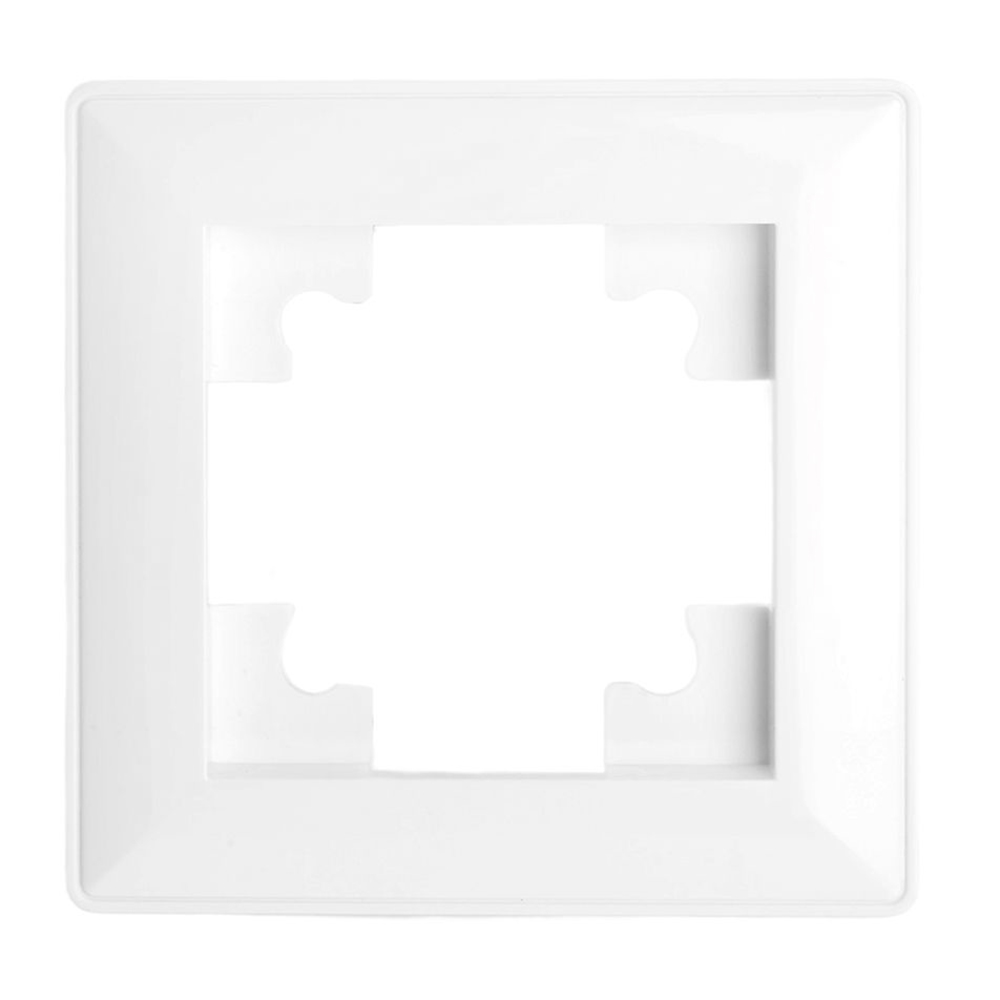 Рамка STEKKER, PFR00-7001-01 1-местная, пластик, серия Катрин, белый от компании Stekker