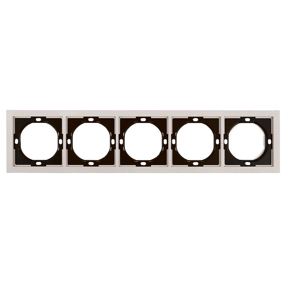 Рамка 5-местная, STEKKER, серия Мия, PFR00-3005-08, пудровый жемчуг от компании Stekker