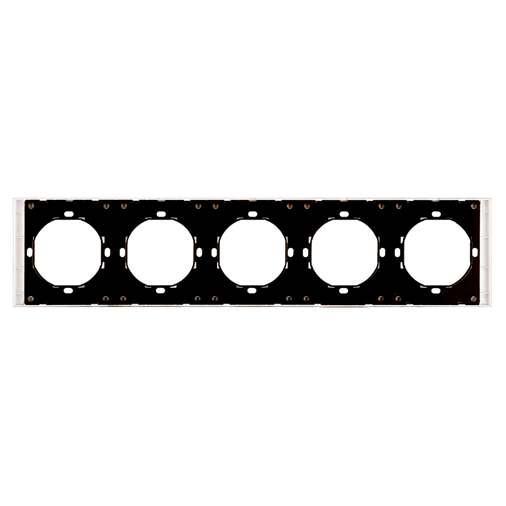 Рамка 5-местная, STEKKER, серия Мия, PFR00-3005-01, белая магнолия от компании Stekker