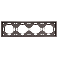 Рамка STEKKER, PFR00-5004-09 4-местная, серия Эмили, антрацит, soft touch 49939