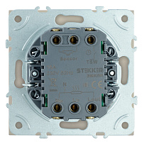 Терморегулятор механический (механизм), STEKKER, 230В, 3500Вт, серия Эмили, RSW00-5120-08, кашемир, soft touch 50715