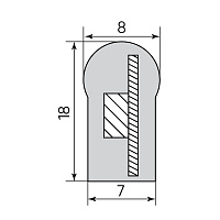 Cветодиодная LED лента Feron LS720 неоновая, 72SMD(5050)/м 8Вт/м 50м 220V RGB IP67