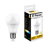Лампа светодиодная Feron LB-92 Шар E27 10W 175-265V 2700K 25457 Лампа светодиодная Feron LB-92 Шар E27 10W 175-265V 2700K 25457