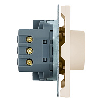 Терморегулятор механический (механизм), STEKKER, 230В, 3500Вт, серия Эмили, RSW00-5120-08, кашемир, soft touch 50715