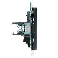 Розетка компьютерная 1-местная RJ-45 (механизм), STEKKER GLS00-7107-05, серия Катрин, черный 39613 Розетка компьютерная 1-местная RJ-45 (механизм), STEKKER GLS00-7107-05, серия Катрин, черный 39613