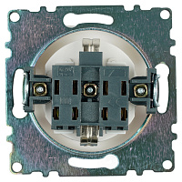 Розетка 1-местная с/з (механизм), STEKKER GLS16-7110-01, 250В, 16А с защитной шторкой, серия Катрин, белый 39304 Розетка 1-местная с/з (механизм), STEKKER GLS16-7110-01, 250В, 16А с защитной шторкой, серия Катрин, белый 39304