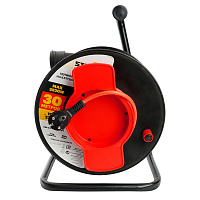 Удлинитель на пластиковой катушке STD04-10-30  1-местный с/з 3*1,5, 30м, 250В, 16А, IP44, Standart (40014) 50175