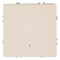 Выключатель 1-клавишный c индикатором (механизм), STEKKER, 250В, 10А, серия Эмили, RSW10-5101-08, кашемир, soft touch 49889