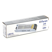 Трансформатор электронный для светодиодной ленты 60W 24V (драйвер), LB019 Трансформатор электронный для светодиодной ленты 60W 24V (драйвер), LB019