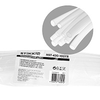 Термоусадочная трубка STEKKER HST-420-100 TR, длина 100 см., коэф. усадки 2:1, прозрачный 39741