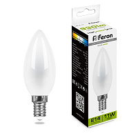 Лампа светодиодная Feron LB-713 Свеча E14 11W 230V 4000K 38007 Лампа светодиодная Feron LB-713 Свеча E14 11W 230V 4000K 38007