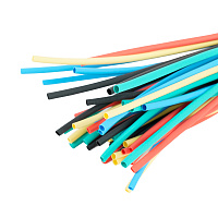 Термоусадочная трубка STEKKER HST-420-100M, длина 100 см., коэф. усадки 2:1, мультиколор  39720