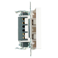 Переключатель перекрестный 1-клавишный (механизм), STEKKER GLS10-7110-01, 250V, 10А, серия Катрин, белый 49176 Переключатель перекрестный 1-клавишный (механизм), STEKKER GLS10-7110-01, 250V, 10А, серия Катрин, белый 49176