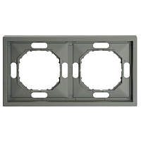 Рамка STEKKER, PFR00-5002-10 2-местная, серия Эмили, платиново-серый, soft touch 49963 Рамка STEKKER, PFR00-5002-10 2-местная, серия Эмили, платиново-серый, soft touch 49963