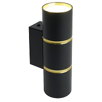 Светильник  настенный Feron ML1860 ZEN MR16 35W, 230V, 2*GU10, черный, золото IP20 48649 Светильник  настенный Feron ML1860 ZEN MR16 35W, 230V, 2*GU10, черный, золото IP20 48649