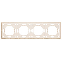 Рамка STEKKER, PFR00-5004-08 4-местная, серия Эмили, кашемир, soft touch 49913