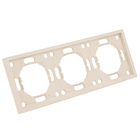 Рамка STEKKER, PFR00-5003-08 3-местная, серия Эмили, кашемир, soft touch 49912