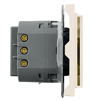 Выключатель карточный (механизм), STEKKER, 250В, 40А, серия Эмили, RSW40-5114-08, кашемир, soft touch 50702