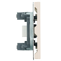 Розетка HDMI 2.0 Type A (механизм), STEKKER, серия Эмили, RST00-5118-08, кашемир, soft touch 50169