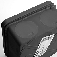 Коробка разветвительная 2х компонентная HF EBX40-48-67, 80*80*40мм, 8 вводов, IP67, черная (GE42435-05) 49655 Коробка разветвительная 2х компонентная HF EBX40-48-67, 80*80*40мм, 8 вводов, IP67, черная (GE42435-05) 49655