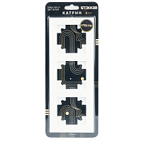 Рамка 3-местная, стекло, STEKKER, GFR00-7003-01, серия Катрин, белый 39256