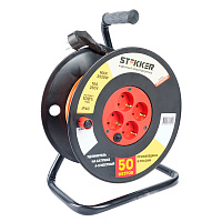 Удлинитель на катушке Stekker Standart  STD01-40-50 (ТЕН303-197) 4-х местный с/з ПВС 3*1, оранжевый, 16А, IP40, 50м 49391 Удлинитель на катушке Stekker Standart  STD01-40-50 (ТЕН303-197) 4-х местный с/з ПВС 3*1, оранжевый, 16А, IP40, 50м 49391