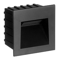 Светодиодный светильник Feron LN013 встраиваемый 3W 4000K, IP65, черный 41161 Светодиодный светильник Feron LN013 встраиваемый 3W 4000K, IP65, черный 41161
