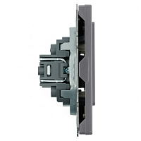 Заглушка (механизм), серия Эмили, платиново-серый, soft touch, RST00-5116-10 49961