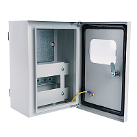 Шкаф учетно-распределительный навесной ЩУРн-1/6 STEKKER EBX60-3/1/6.1-54  IP54 (285*190*145) сталь, серия ArcaMetal 50706