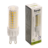 Лампа светодиодная диммируемая Feron LB-438 G9 10W 175-265V 4000K 51742 Лампа светодиодная диммируемая Feron LB-438 G9 10W 175-265V 4000K 51742