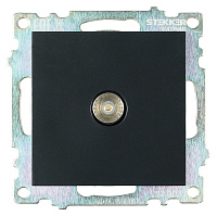 Розетка телевизионная 1-местная (механизм), STEKKER GLS00-7108-05, 75 Ом, 5-862МГц, серия Катрин, черный 39614 Розетка телевизионная 1-местная (механизм), STEKKER GLS00-7108-05, 75 Ом, 5-862МГц, серия Катрин, черный 39614