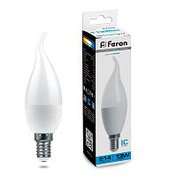 Лампа светодиодная Feron LB-970 Свеча на ветру E14 13W 175-265V 6400K 38114 Лампа светодиодная Feron LB-970 Свеча на ветру E14 13W 175-265V 6400K 38114