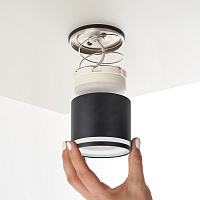 Светильник потолочный Feron HL362 LUNA 12W, 230V, GX53, черный 41997 Светильник потолочный Feron HL362 LUNA 12W, 230V, GX53, черный 41997