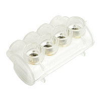 Клемма 4-х контактная STEKKER для подключения сетей уличного освещения KE10.1 (Al10-35/Cu1,5-25), LD610-4 50213