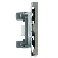 Розетка HDMI 2.0 Type A (механизм), STEKKER, серия Эмили, RST00-5118-09, антрацит, soft touch 50168 Розетка HDMI 2.0 Type A (механизм), STEKKER, серия Эмили, RST00-5118-09, антрацит, soft touch 50168