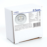 Светодиодный светильник Feron LN003 встраиваемый 3W 4000K прозрачный артикул 28774 Светодиодный светильник Feron LN003 встраиваемый 3W 4000K прозрачный артикул 28774