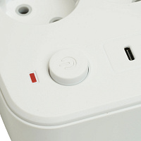 Удлинитель 3-местный c/з 3x1 мм2, 3 м, 250В, 10А, 4USB+2Type-C 2,4А, серия Home plus, белый STEKKER HM09-36-02 49979 Удлинитель 3-местный c/з 3x1 мм2, 3 м, 250В, 10А, 4USB+2Type-C 2,4А, серия Home plus, белый STEKKER HM09-36-02 49979